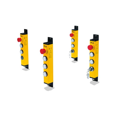 Handbediengerät mit 4 Tasten - PITgatebox - PILZ - IP65 / Notausschalter / Start/Stop