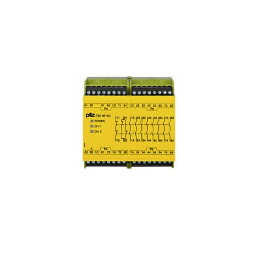 Sicherheitsrelais für Schalttafelmontage - PZE 9P - PILZ - Plug-in / Zweikanal / Einkanal