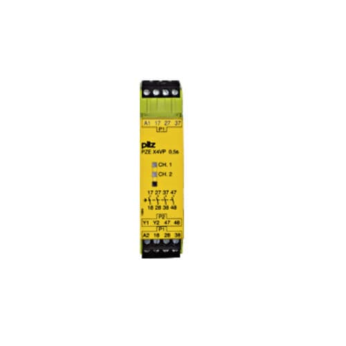 Sicherheitsrelais für Schalttafelmontage - PZE X4VP - PILZ - Plug-in / Einkanal / 24 VDC