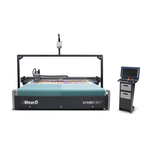 Automatischer Schneidplotter - KOMBO SDC+ - Elitron IPM S.r.l. - für Textil / für Kunststoffe / für Karton
