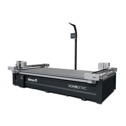Rundmesser-Schneidemaschine - KOMBO TH Series - Elitron IPM S.r.l. - für PVC / für Textil / für Karton