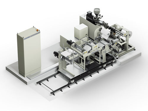 Kompakte Extrusionsanlage - esde Maschinentechnik GmbH - Labor / mit Touchscreen / Flachfolien