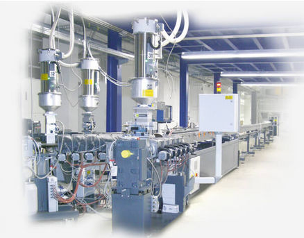Extrusionsanlage / 3 Schichten - Extrudex Kunststoffmaschinen GmbH - Einschicht / für Rohre / für Thermoplaste