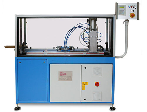 Guillotine-Schneidemaschine - PG 100 - Extrudex Kunststoffmaschinen GmbH - für Kunststoffe / für Kunststoffrohre / für Extrusionsanlagen