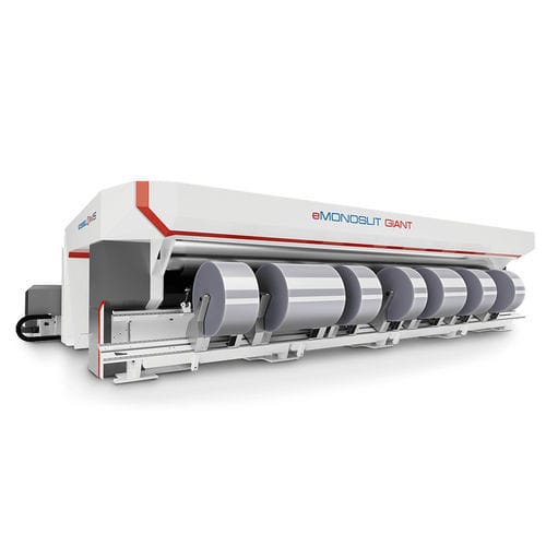 Automatischer Rollenschneider - eMONOSLIT GIANT - IMS TECHNOLOGIES S.p.A. - für Kunststofffolien / für die Verpackungsindustrie / schnell