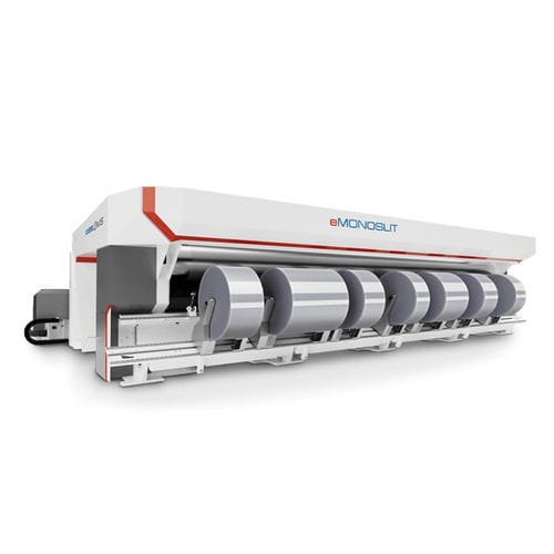 Automatischer Rollenschneider - eMONOSLIT - IMS TECHNOLOGIES S.p.A. - für Kunststofffolien / für die Verpackungsindustrie