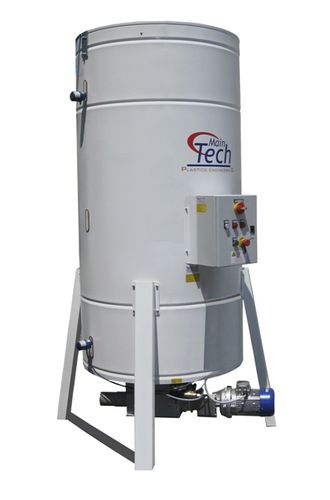 Geschweißter Silo - MAIN TECH S.r.l. - mit Vibrationsboden / mit Mixer / Wäge