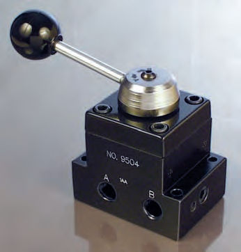 Hydraulik-Wegeventil / Dreh - 9504 - Hydraulic Technologies - mit manueller Bedienung / 3-Wege / 4-Wege