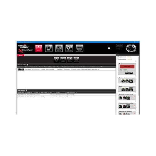 Software für aur Verwaltung des LKW_Flusses - TRUCKFLOW - PRECIA MOLEN - Überwachung