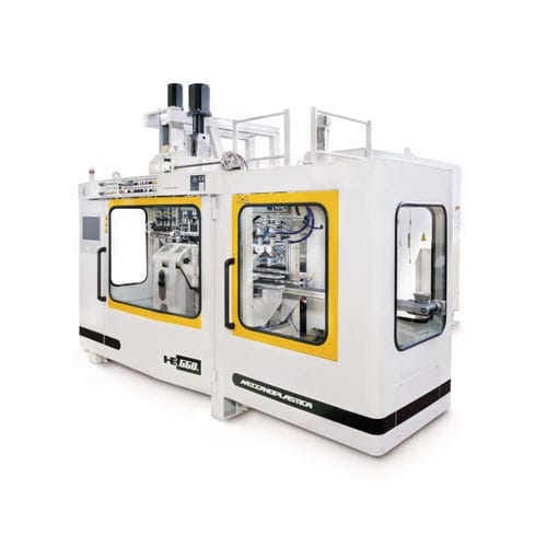 Extrusionsblasformmaschine - HE550S - MECCANOPLASTICA GROUP - für die Kosmetikindustrie / für die Verpackungsindustrie / für pharmazeutische Anwendungen