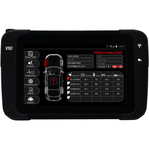 RDKS-Diagnosekoffer - vt67 - ATEQ - WiFi / ANZEIGE VIN-Nr. / für die Fahrzeugindustrie