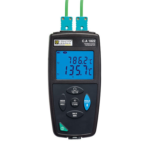 Fühler-Thermometer - CA 1822  - CHAUVIN ARNOUX - Thermoelement / mit Digitalanzeige / USB