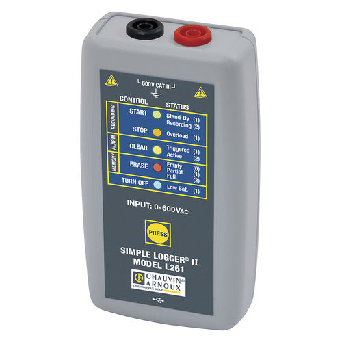 Spannungs-Datenlogger - L261 - CHAUVIN ARNOUX - USB / ohne Display / batteriebetrieben