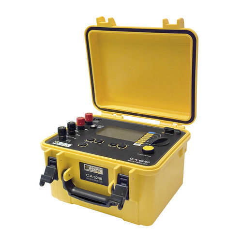 Digitales Mikroohmmeter - CA 6240 - CHAUVIN ARNOUX - tragbar / 4-Leiter / gehärtet