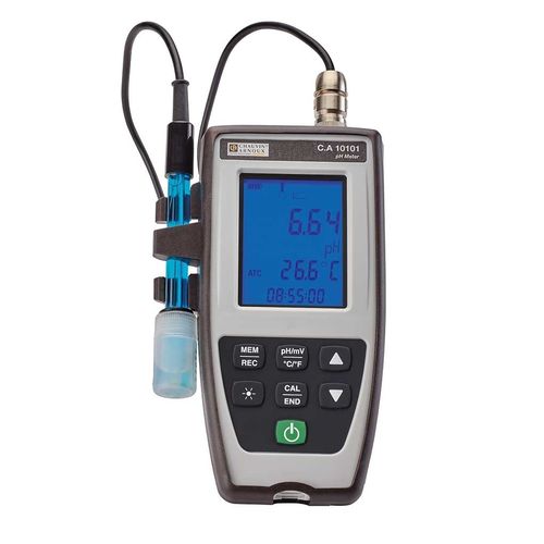 Tragbares pH-Messgerät - CA 10101 - CHAUVIN ARNOUX - Labor / mit LCD-Display / wasserdicht