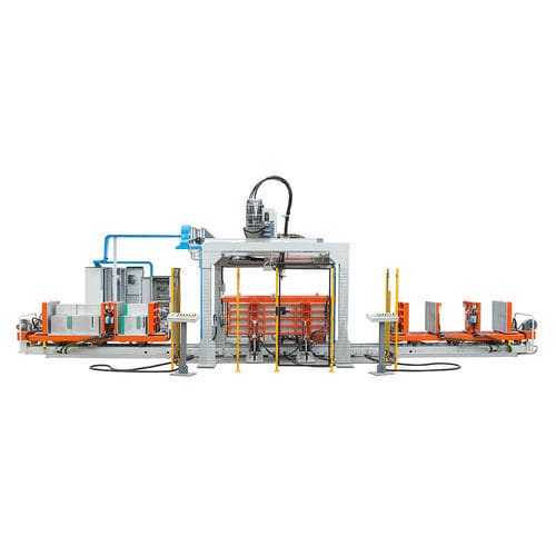 Polyurethanschaum-Formmaschine - REAR MOUNT CABINET LINE - SAIP Advanced Polyurethane Equipment - Einstationen / automatisch / horizontal