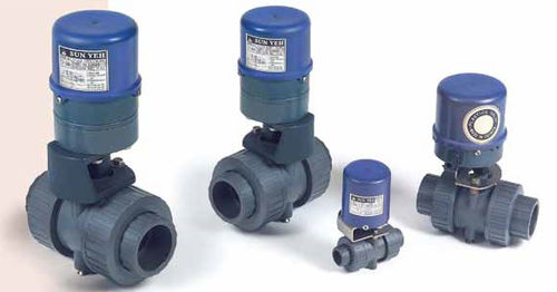 Kugelventil - CJ series - Shie Yu Machine Parts Industrial Co., Ltd. - elektrisch betätigt / Steuerung / Flansch