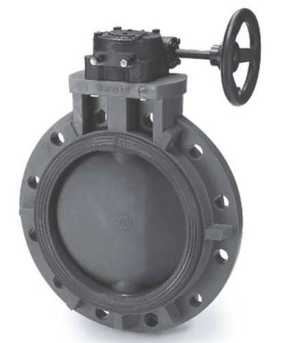 Absperrklappe - BF300  - Shie Yu Machine Parts Industrial Co., Ltd. - mit Handrad / Flansch / Kunststoff