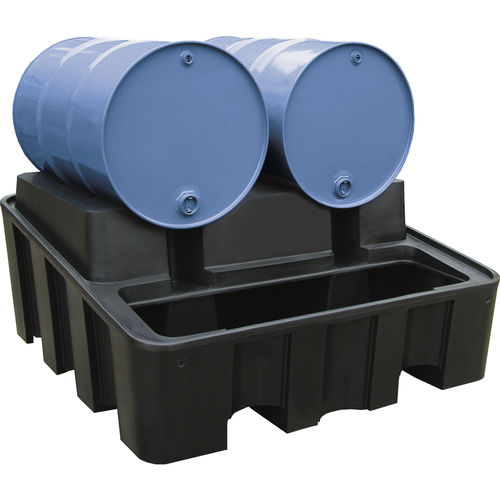 Auffangwanne für 4 Fässer - 8674 - CEMO - für 2 Fässer / für 3 Fässer / Polyethylen