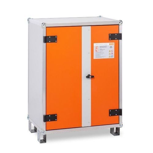 Lagerschrank - 8/10 Eco lockEX® - CEMO - auf Füßen / mit Doppeltür / mit Schwingtür