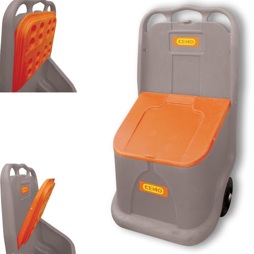 Streugutcontainer - 90383 - CEMO - für Sand / Polyethylen / mit Deckel