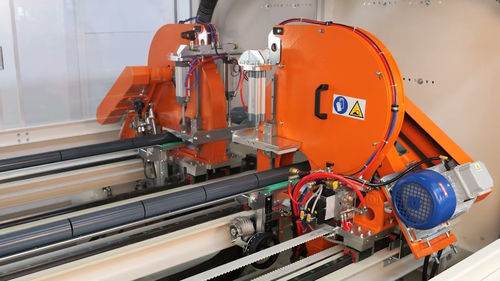 Abzug und Schneidanlage / für Profil-Extrusionsanlagen - COMBO - SICA S.p.A. - für Rohr-Extrusionsanlage