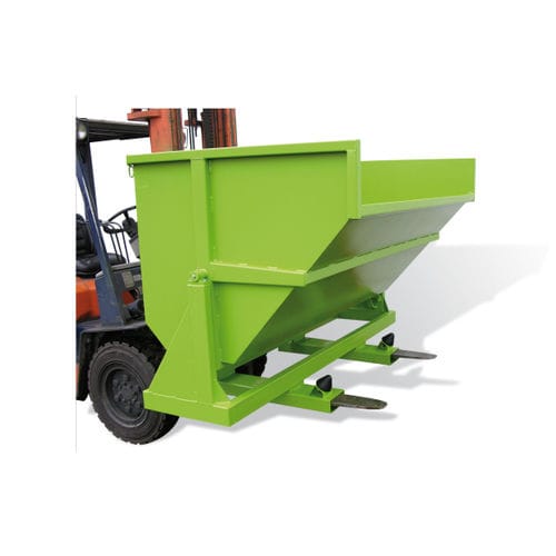Selbstkippender Behälter / für Müll - GIN series - GOUBARD - für Gabelstapler / Roll