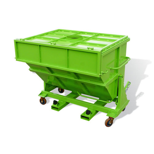 Selbstkippender Behälter / für Industriestaubsauger - AS series - GOUBARD - für Müll / für Gabelstapler / Roll