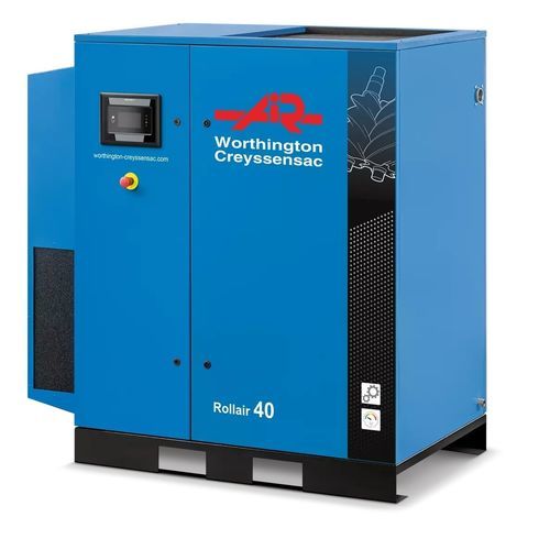 Schraubenkompressor - Rollair 40-60 - Worthington Creyssenssac - Luft / elektrisch / stationär