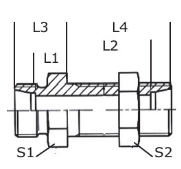 Hydraulikanschluss - UA, CL series - NORMYDRO - Einschraub / Edelstahl / Schott