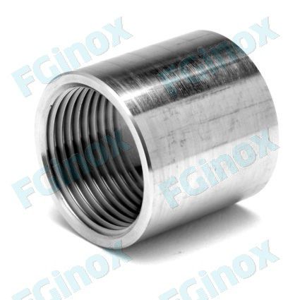 Halbe Muffe / Edelstahl - EF15B - FG INOX - zylindrisch