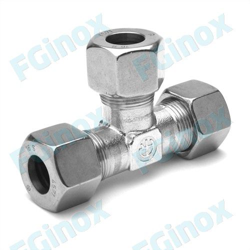Hydraulische Verschraubung - TES12 - FG INOX - Einschraub / Schneidring / T
