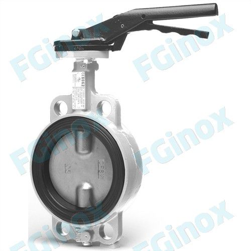Absperrklappe - VPCFPI100 - FG INOX - manuell / Edelstahl