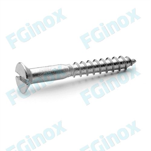 Holzschraube - 2BF2512 - FG INOX - Senkkopf / Schlitz / Edelstahl