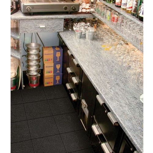 Gummi-Fliese - MB series - IDS - modular / für starke Begehung / ergonomisch