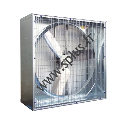 Wandmontierter Ventilator - VTC series - S.PLUS - helicoidal / für Abzug / galvanisiertem Stahl