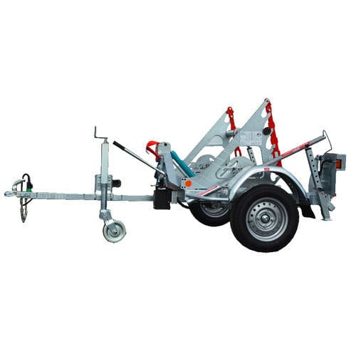 Kabeltrommelanhänger - RD 75 TF - CABLE EQUIPEMENTS - für Kabeltransport und -verlegung / einachsig / angehängt