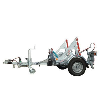 Kabeltrommelanhänger - 150 TF - CABLE EQUIPEMENTS - für Kabeltransport und -verlegung / einachsig / angehängt