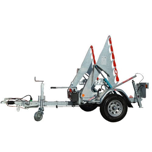 Kabeltrommelanhänger - RD 200 TF - CABLE EQUIPEMENTS - für Kabeltransport und -verlegung / einachsig / angehängt