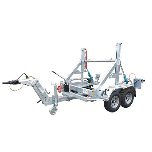 Kabeltrommelanhänger - RD 350 - CABLE EQUIPEMENTS - für Kabeltransport und -verlegung / 2-Achsen / angehängt