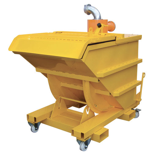 Selbstkippender Behälter / für Industriestaubsauger - BBA ASPI - MANERGO - Roll / automatisch