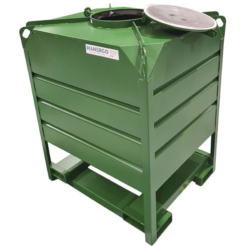 Lagercontainer - CAV - MANERGO - Metall / Bodenablauf / stapelbar
