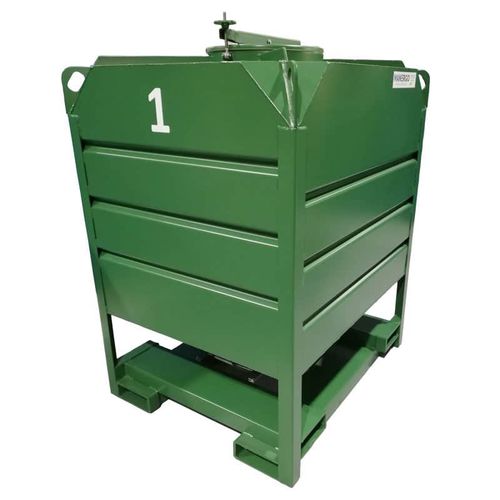 Lagercontainer - CAV1750-4190 - MANERGO - Metall / Bodenablauf / mit Runddeckel