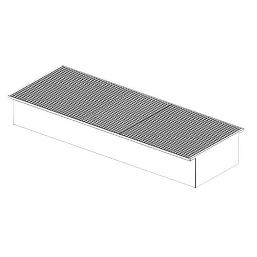 Auffangwanne / galvanisiertem Stahl - BARS3260/1500 - MANERGO - für Regal / Maschen / aus lackiertem Stahl