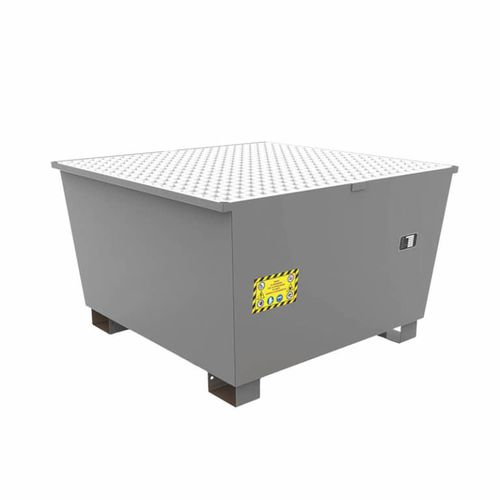 Auffangwanne für IBC-Container - BAS1000 - MANERGO - für Fässer / galvanisiertem Stahl / Maschen