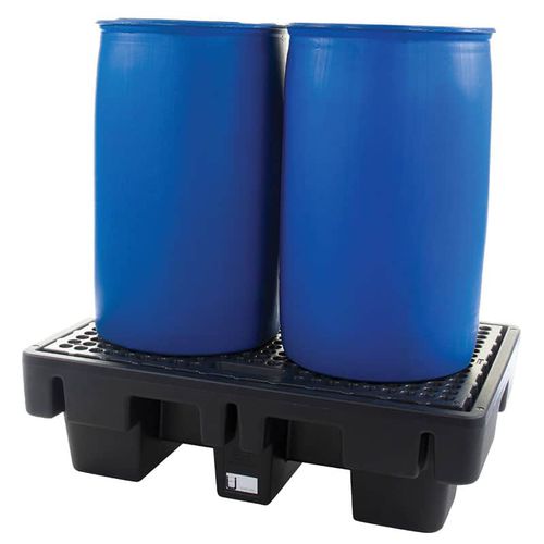 Auffangwanne für 2 Fässer - BPJ230 - MANERGO - Polyethylen