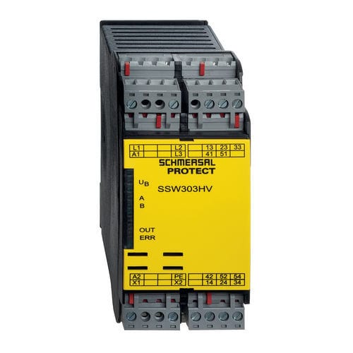 Stillstand-Sicherheitsmonitor - SSW303HV - SCHMERSAL - auf DIN-Schiene