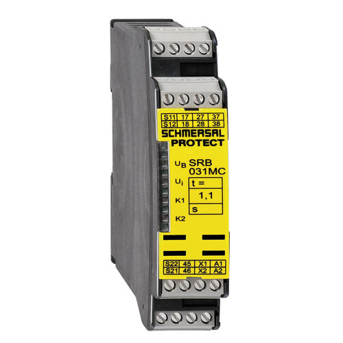 Sicherheitsrelais für Lichtvorhang - SRB031MC series - SCHMERSAL - für DIN-Schiene