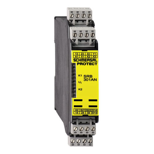 Notausschalter-Sicherheitsrelais - SRB301AN 24VAC/DC - SCHMERSAL - für DIN-Schiene