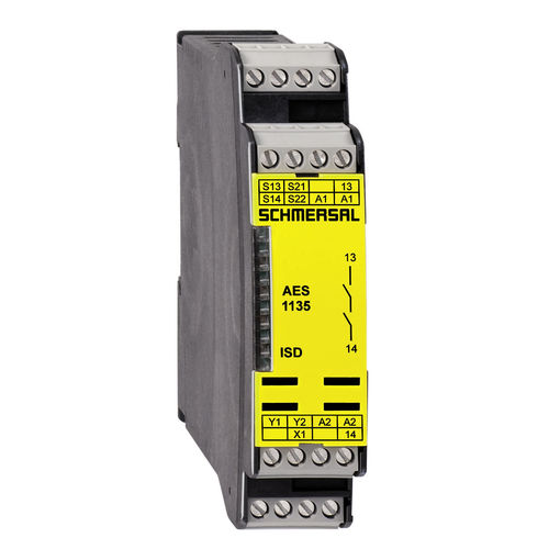 Sicherheitsrelais für DIN-Schiene - AES 113x series - SCHMERSAL - Einkanal